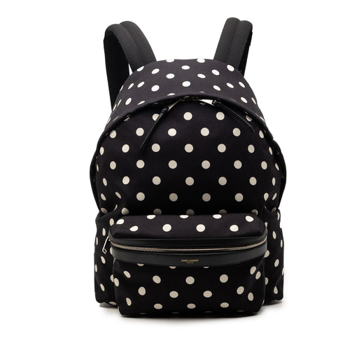 Canvas Polka Dot City Backpack - Image 1
