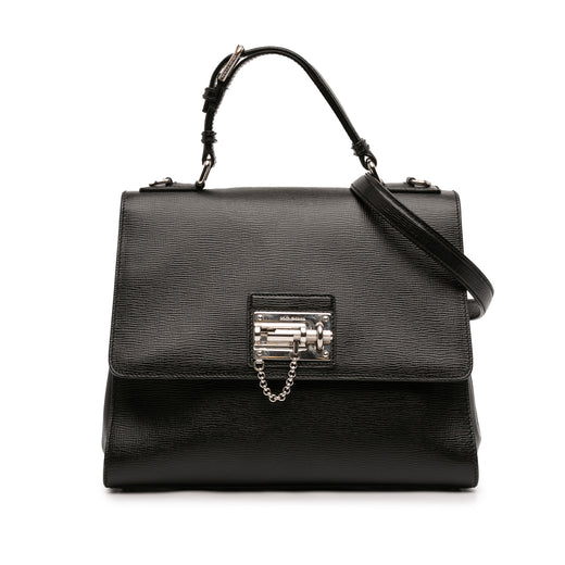 Large Textured Calfskin Miss Monica Top Handle Bag - Image 1