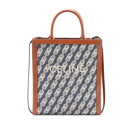 Small Triomphe Canvas Maillon Vertical Cabas Satchel - Image 1