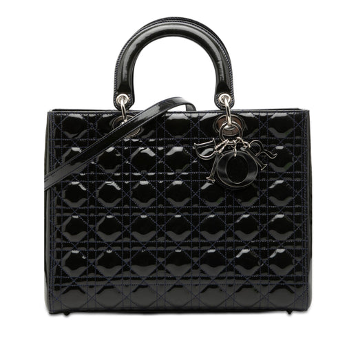 Large Patent Cannage Lady Dior - Image 1