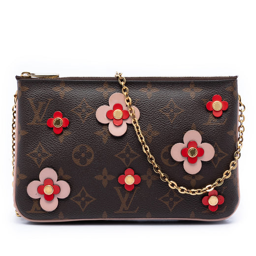 Monogram Blooming Flowers Double Zip Pochette - Image 1