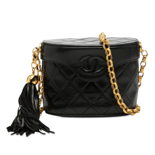 CC Quilted Lambskin Tassel Vanity Bag - Image 1