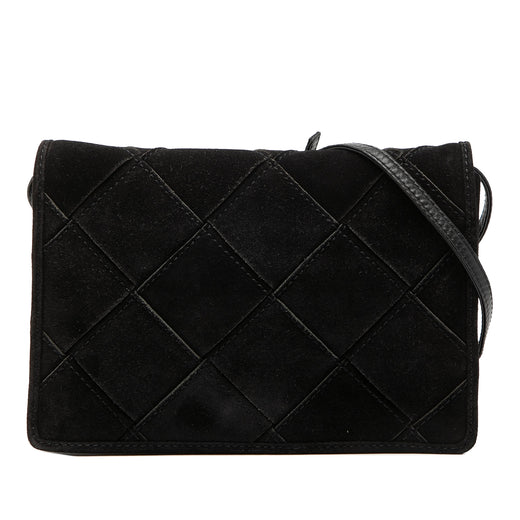 Suede Intrecciato Crossbody - Image 1