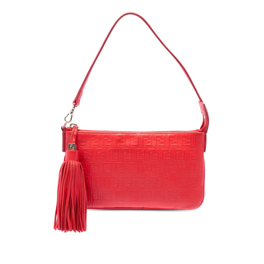 Zucchino Embossed Nappa Tassel Handbag - Image 1