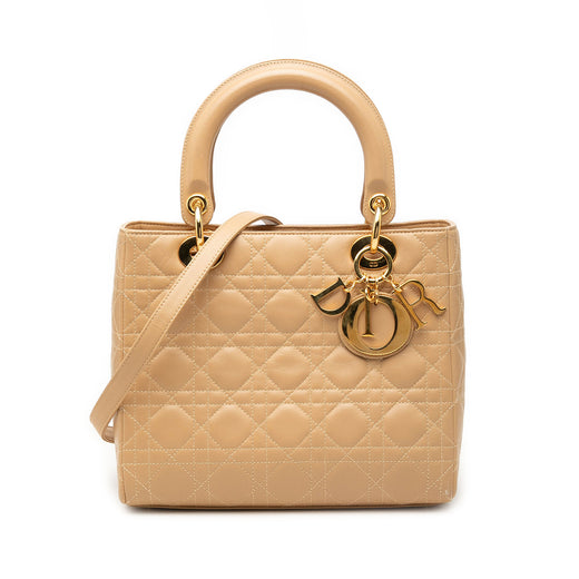 Medium Lambskin Cannage Lady Dior - Image 1
