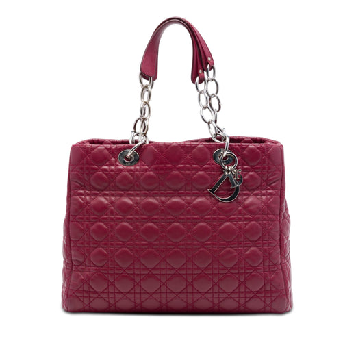 Large Lambskin Cannage Lady Dior Soft Shopping Tote - Image 1