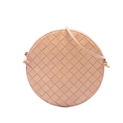 Nappa Intrecciato Round Crossbody - Image 1