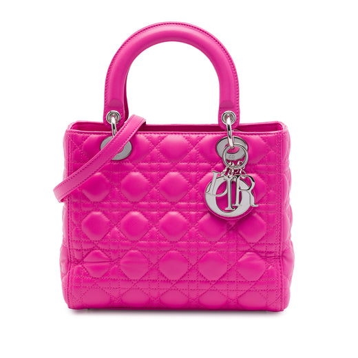 Medium Lambskin Cannage Lady Dior - Image 1