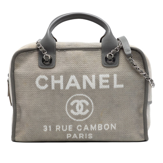 Large Canvas Deauville Bowling Bag - Image 1