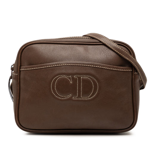 Leather Stitched CD Logo Camera Bag - Image 1