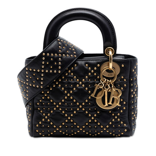 Mini Lambskin Cannage Studded Supple Lady Dior - Image 1