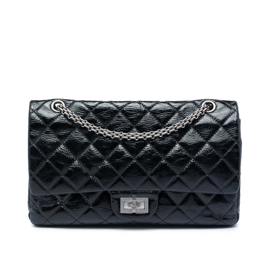 Quilted Crinkled Patent Reissue 2.55 Double Flap 227 - Image 1