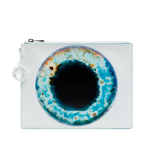 Marc Quinn Eyeball Print Leather Clutch - Image 1