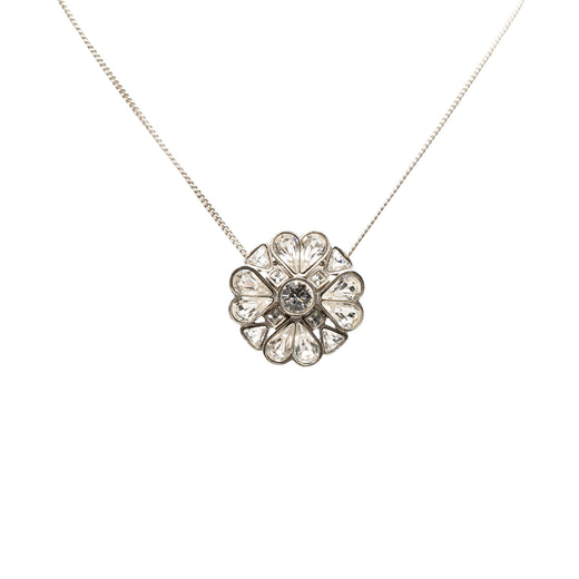 CC Brass Strass Clover Pendant Necklace - Image 1