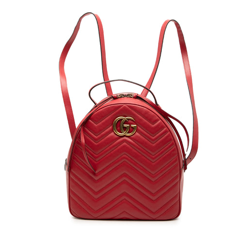 Small GG Marmont Matelasse Leather Backpack - Image 1