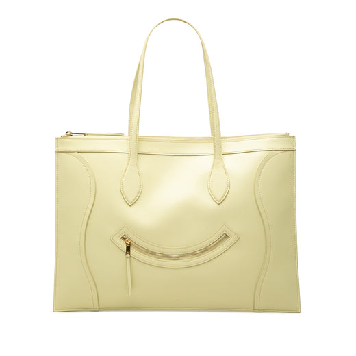 Glossy Calfskin Flat Luggage Tote - Image 1