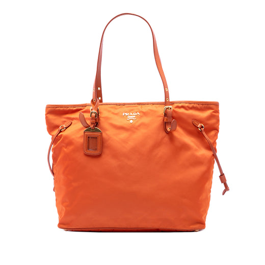 Saffiano Trimmed Tessuto Tote - Image 1