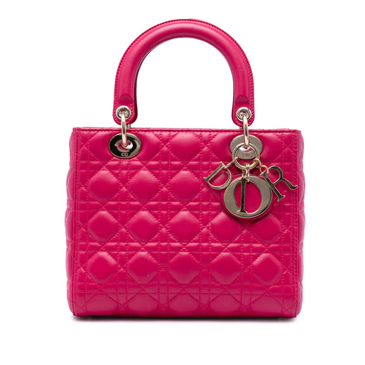 Medium Lambskin Cannage Lady Dior - Image 1