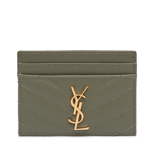 Grain de Poudre Matelasse Chevron Cassandre Card Holder - Image 1