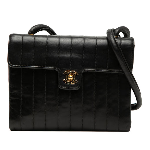 Small CC Vertical Quilted Lambskin Single Flap - Image 1