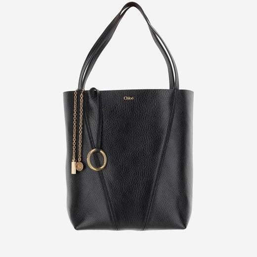 Chloé Spin Tote Bag — Black