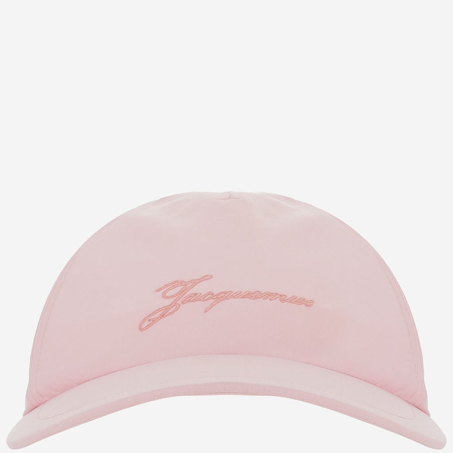Jacquemus Acu00799aw00645 Nylon Baseball Cap — Pink Caps
