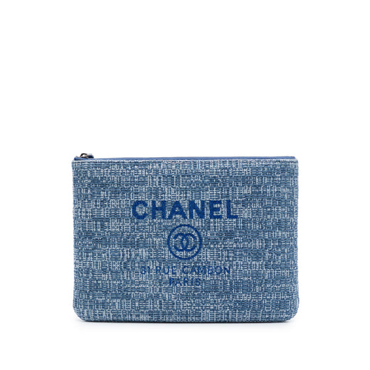 Medium Tweed Deauville O Case Clutch - Image 1