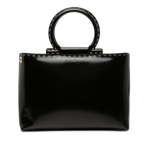 Patent Gancini Top Handle Satchel - Image 1