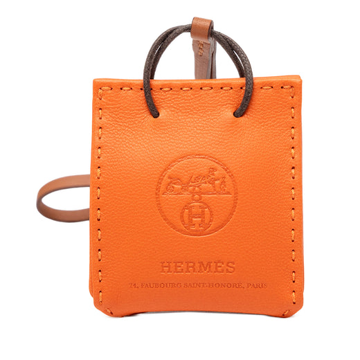 Milo Lambskin and Swift Shopping Bag Charm - Image 1