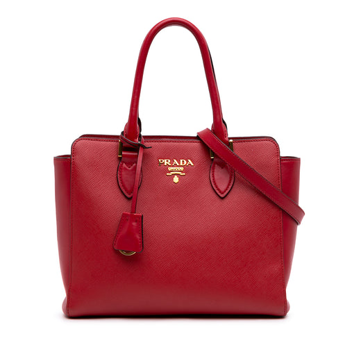 Soft Calf Trimmed Saffiano Convertible Tote - Image 1