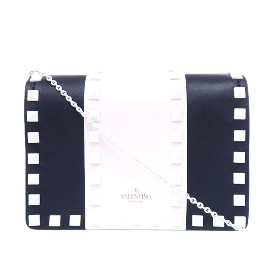 Smooth Calfskin Colorblock Free Rockstud Spike Crossbody - Image 1