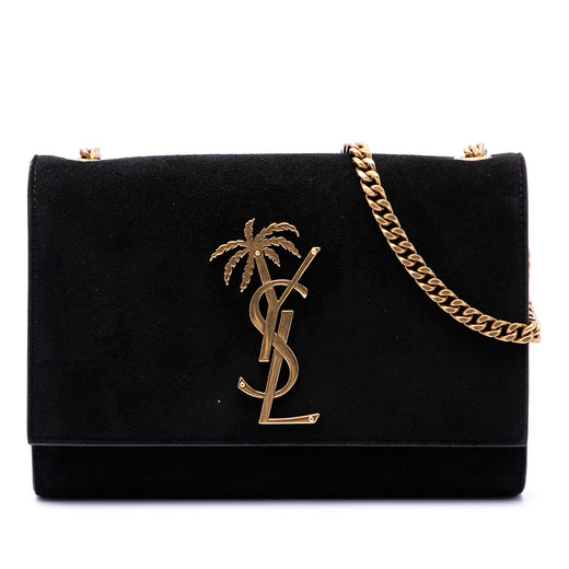 Small Suede Palm Tree Classic Monogram Kate Crossbody - Image 1