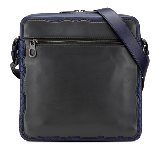 Intrecciato Trimmed Leather Crossbody - Image 1
