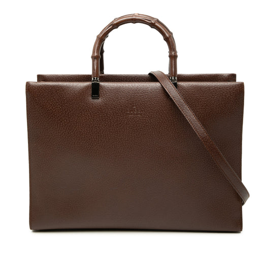 Calfskin Bamboo Satchel - Image 1