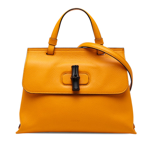 Small Calfskin Bamboo Daily Satchel - Image 1
