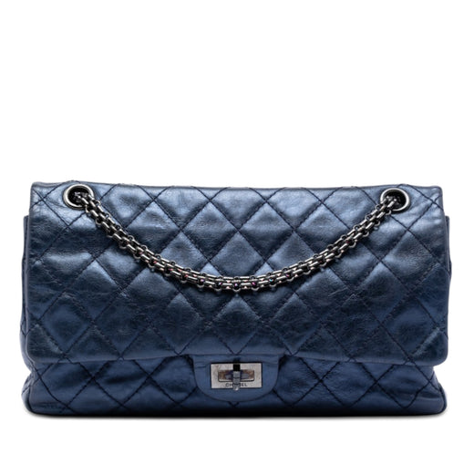 Quilted Metallic Aged Calfskin Reissue 2.55 Double Flap 226 - Image 1