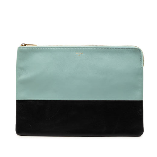 Bicolor Lambskin Solo Clutch - Image 1