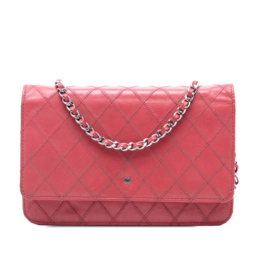 CC Lambskin Wild Stitch Wallet on Chain - Image 1
