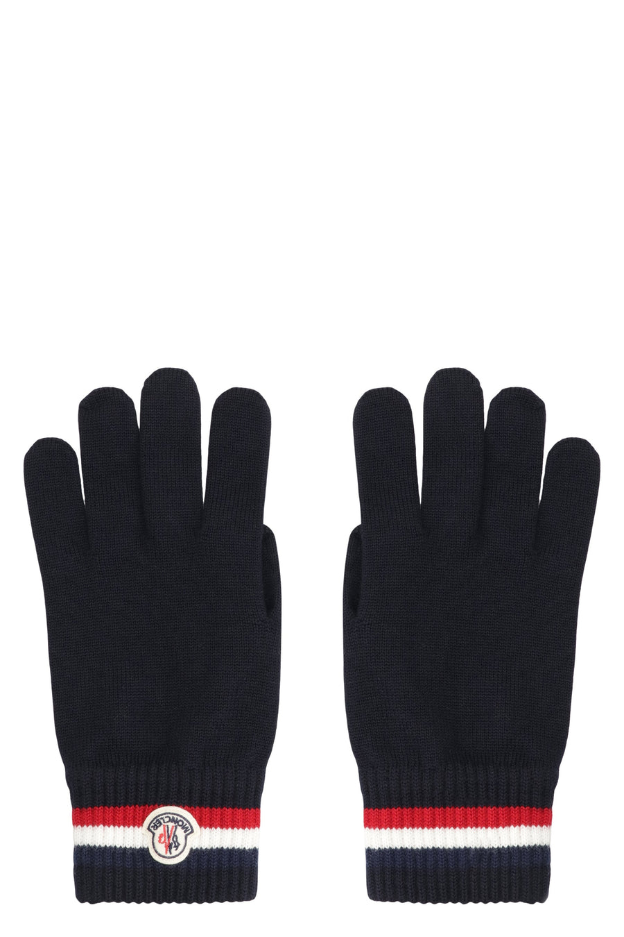 Moncler Virgin Wool Gloves — Black