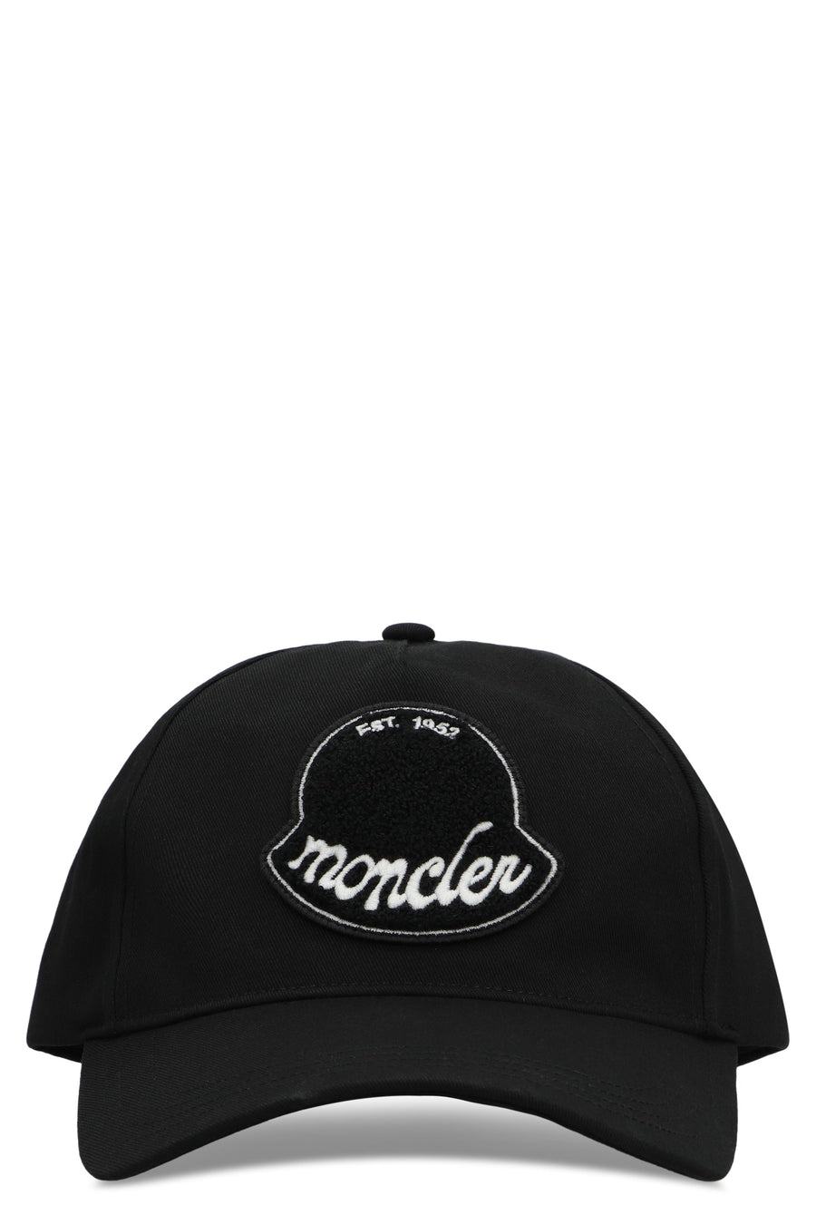 Moncler K20913b00030 Logo-Embroidered Cotton Baseball Cap — Black Caps