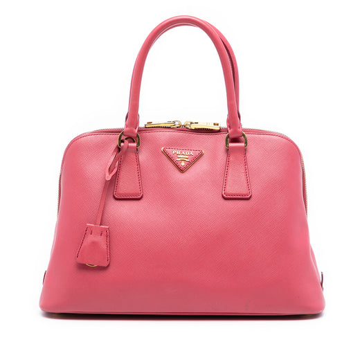 Medium Saffiano Lux Promenade Satchel - Image 1