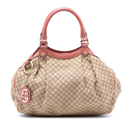 Medium Diamante Canvas Sukey Tote - Image 1