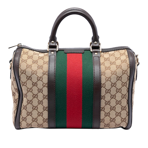 Medium GG Canvas Web Joy Boston Bag - Image 1