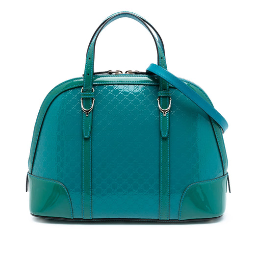 Small Microguccissima Bicolor Patent Nice Dome Satchel - Image 1