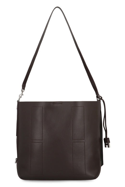 Hogan Hobo Bag — Brown Leather