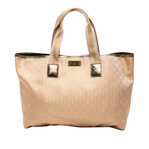GG Canvas Web Tote - Image 1
