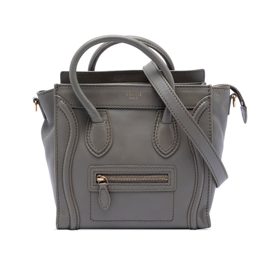 Nano Leather Luggage Tote - Image 1