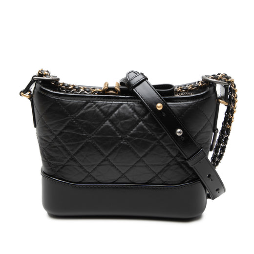Small Quilted Aged Calfskin Gabrielle Hobo - Image 1