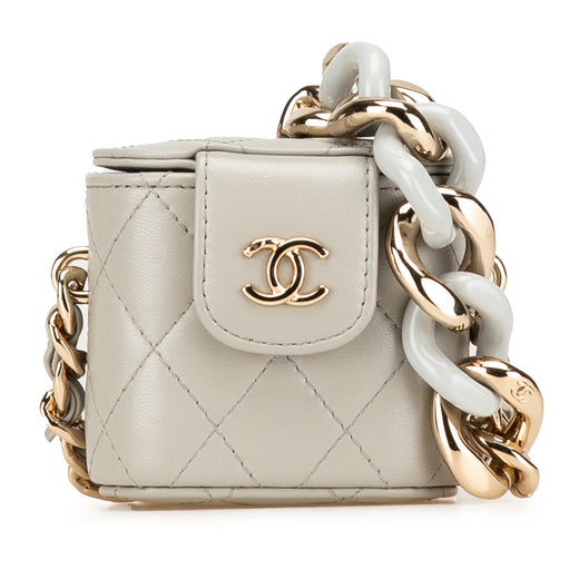 Mini Lambskin Elegant Chain Vanity Case - Image 1