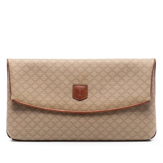Macadam Coated Canvas Clutch - Image 1